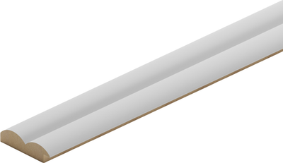 Профиль для стеновой панели STELLA Старт-финиш МДФ Wave Standart Белый (2700x55x16) - 