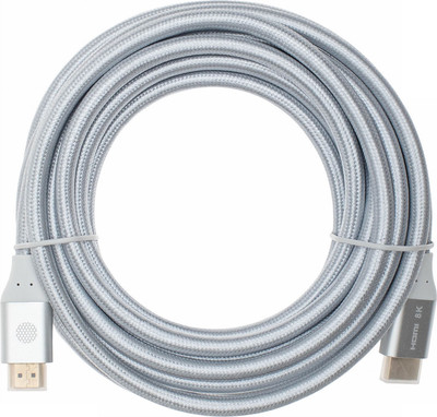 Кабель Cactus CS-HDMI.2.1-5 (5м, серебристый) - 