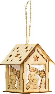 

Елочная игрушка, Домик с Дедом Морозом / 6117280