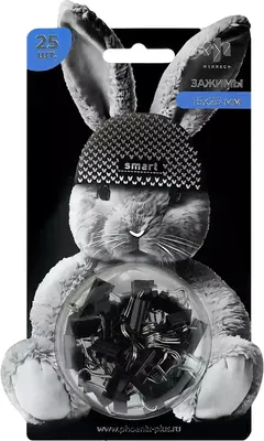 

Зажим для бумаги, Зайка в шапочке / 71497