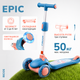 Самокат детский Ricos Epic MS390 (голубой) - 