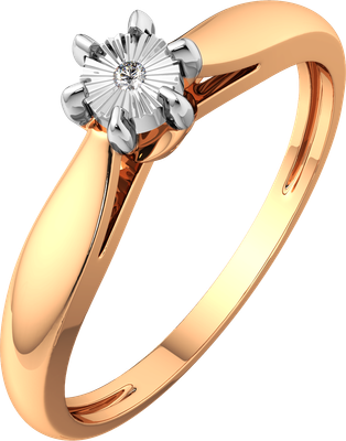 

Кольцо помолвочное из комбинированного золота, 2D00327.14K.B.ZZ