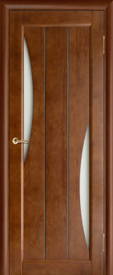Дверь межкомнатная Vi Lario ЧО Вега 4 60x200 (тёмный орех)