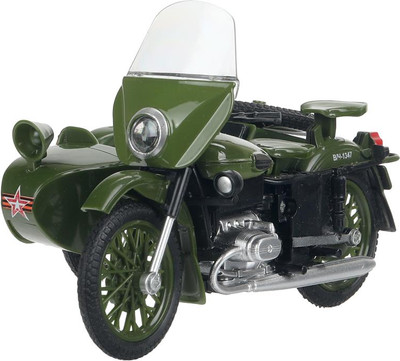 

Мотоцикл игрушечный, С коляской Армия России / SIDEMOTO-13SLARR-GN