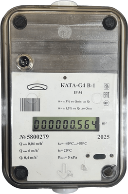 

Счетчик газа бытовой, Ката-G4 В-1 / 8348-01