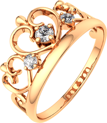 

Кольцо из розового золота, 210505