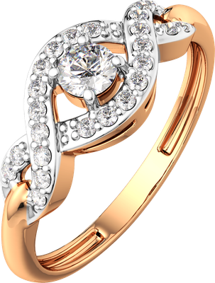 

Кольцо из розового золота, 210877.14K.R