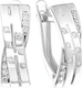 Серьги из серебра 7 КАРАТ П2217-040С (с фианитами) - 