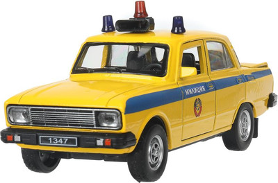

Автомобиль игрушечный, Ретро-модель Милиция / AZLK2140M-12-SLPOL-YE