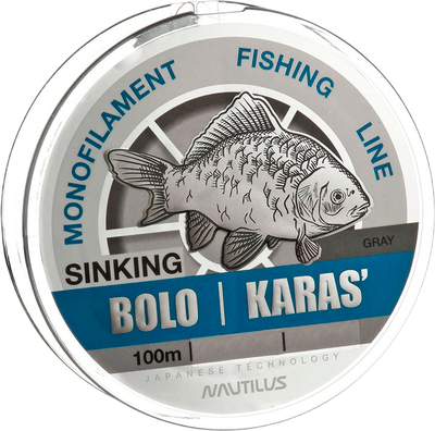 

Леска монофильная, Bolo карась 0.18мм 4.9кг 100м gray / 06-42302541