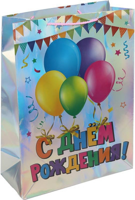 

Пакет подарочный, День рождения PGXL-113314-HB