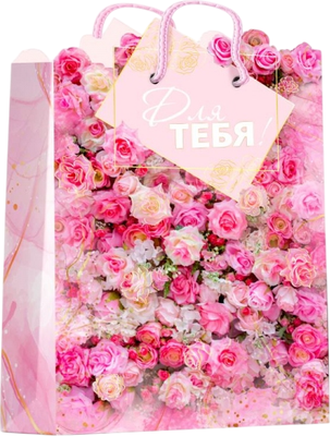 

Пакет подарочный, Цветы PXLF-117660-FW2