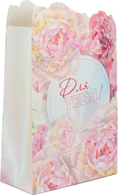 

Пакет подарочный, С цветами PXLF-112923-FW