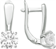 Серьги из серебра 7 КАРАТ П2217-039С (с фианитами) - 