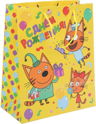 

Пакет подарочный, Три Кота PXL-109928-3CHB