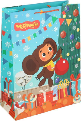 

Пакет подарочный, Чебурашка новогодний PXL-130562-CH