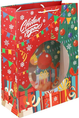 

Пакет подарочный, Чебурашка новогодний PXL-130566-CH