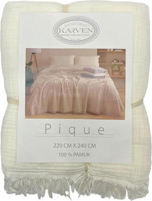 

Плед, Муслиновый Евро 220x240 / PL037 Krem