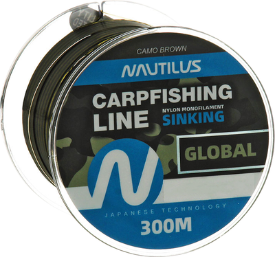 

Леска монофильная, Global Camo brown 0.30мм 9.1кг 300м / 06-42302454