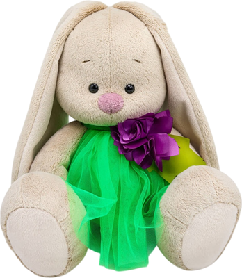 

Мягкая игрушка, Зайка Ми в платье с пурпурным цветком / 10914345