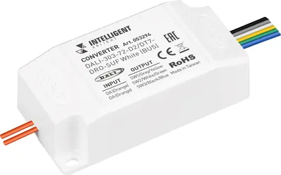 

Конвертер для светодиодной ленты, Intelligent DALI-303-72-D2/DT7-DRO-SUF White / 053294