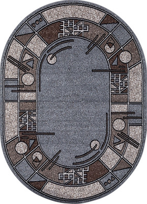 Ковер Merinos Sierra ALBINA-3-OVAL-BLUE-BROWN-2 (2х3) - 