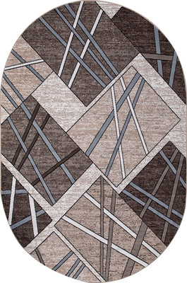 Ковер Merinos Sierra D487-OVAL-BEIGE-BROWN-2 (2х3) - 