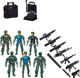 Набор фигурок игровых Abtoys Боевая сила Шесть солдат с экипировкой и оружием / PT-01795 - 