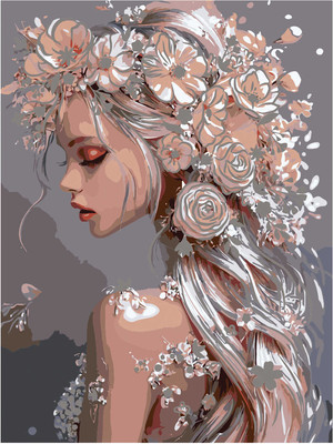 

Картина по номерам, Девушка-весна / 71281