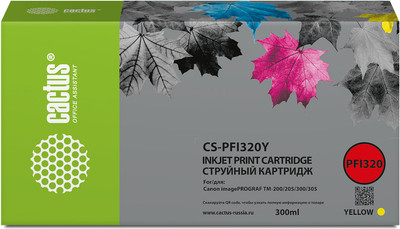 

Картридж, CS-PFI320Y