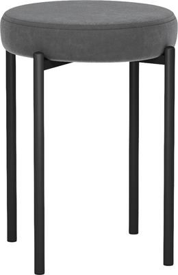Табурет Егорофф Гамма круг (черный/графит) - 