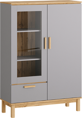 

Шкаф с витриной, Вирелле INV06HS-1D1V1S-1004/398/1458(21)