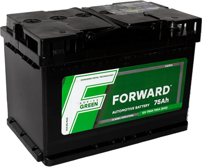 

Автомобильный аккумулятор, Green 75 Ah (0) 750A L3 6СТ-75 / 075 022 K11 FG