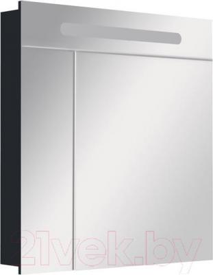 Шкаф с зеркалом для ванной Roca Victoria Nord 80 / ZRU9000100 (черный) - общий вид