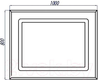 Зеркало Акватон Римини 100 (1A136902RN010)