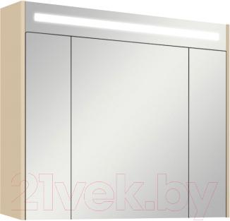 Шкаф с зеркалом для ванной Акватон Блент 80 (1A161002BLA70) - общий вид