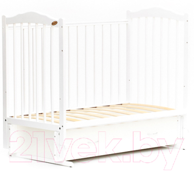 Детская кроватка Bambini М.01.10.10 (белый)