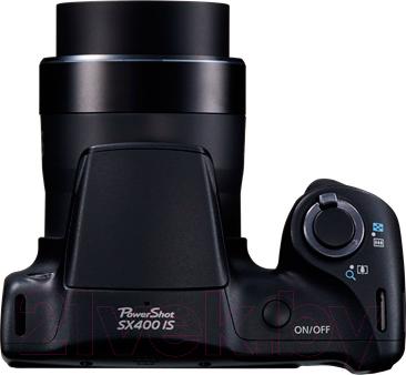 Компактный фотоаппарат Canon PowerShot SX400 IS (черный) - вид сверху