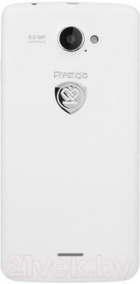 Смартфон Prestigio MultiPhone 5507 Duo (White) - вид сзади
