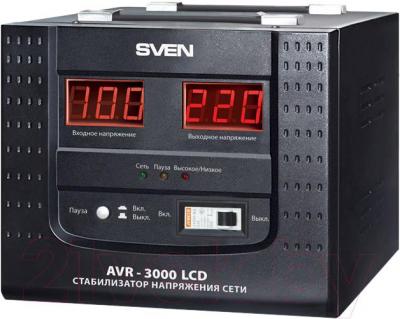 Стабилизатор напряжения Sven AVR-3000 LCD - общий вид