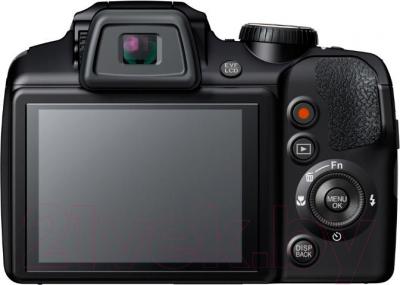 Компактный фотоаппарат Fujifilm FinePix S9200 (Black) - вид сзади