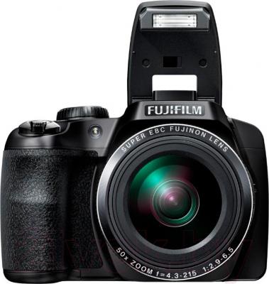 Компактный фотоаппарат Fujifilm FinePix S9200 (Black) - общий вид