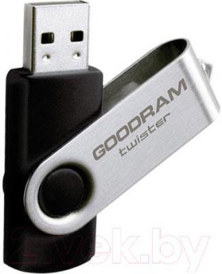 Usb flash накопитель Goodram Twister Black 8GB (PD8GH2GRTSKR9) - общий вид