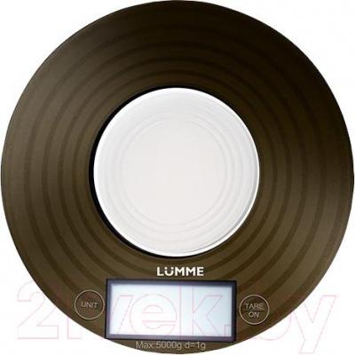 Кухонные весы Lumme LU-1317 (титановый с орнаментом) - общий вид