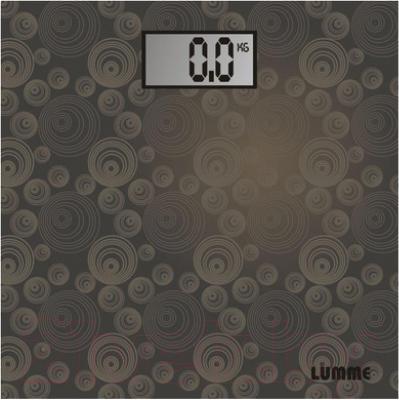 Напольные весы электронные Lumme LU-1306 (титан/круги) - общий вид