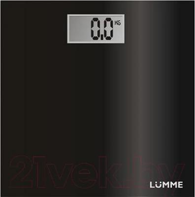 Напольные весы электронные Lumme LU-1306 (черный металлик) - общий вид