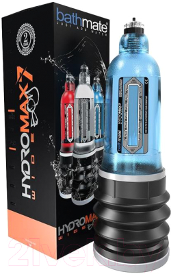 Вакуумная помпа для пениса Bathmate Hydromax7 Wide Boy / 85450 (синий)