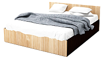 Полуторная кровать SV-мебель Спальня Эдем 5 140x200 (дуб венге/дуб млечный) - 