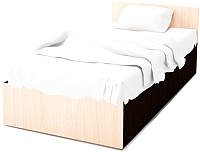 Односпальная кровать SV-мебель Спальня Эдем 5 90x200 (дуб венге/дуб млечный) - 