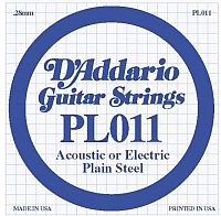 Струна для акустической гитары D'Addario PL011 - 